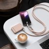 OntheGo Lanyardkabel USB-C 1.5m Desert Rose
