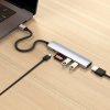 6-i-1 USB-C Slim Multiport Adapter Silver