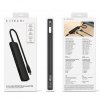 7-i-1 USB-C Slim Multiport Adapter med Ethernet Svart