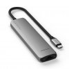 7-i-1 USB-C Slim Multiport Adapter med Ethernet Space Gray