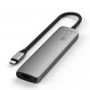 7-i-1 USB-C Slim Multiport Adapter med Ethernet Space Gray