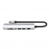 7-i-1 USB-C Slim Multiport Adapter med Ethernet Silver