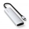 7-i-1 USB-C Slim Multiport Adapter med Ethernet Silver
