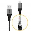 Ultra USB-A till USB-C kabel 3A/480Mbps 1.5 meter Rymdgrå