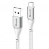 USB-C till USB-A kabel 3A/480Mbps 30cm Silver