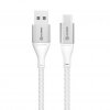 USB-C till USB-A kabel 3A/480Mbps 30cm Silver