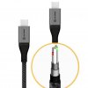 Ultra USB-C till USB-C kabel 5A/480Mbps 3 meter Rymdgrå