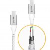 Ultra USB-C till USB-C Kabel 5A/480Mbps 3 meter Sølv
