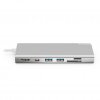 Ultra USB-C Dock PLUS - HDMI. MDP. USB. Ethernet. minneskortläsare och 100W PD Silver