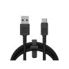 USB-A till USB-C Kabel Next Gen 60W 3m Svart
