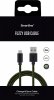 USB-C Kabel 2m Fuzzy Mörkgrön
