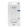 USB-C till USB-C Kabel Basic 60W 1.2m Vit