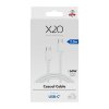 USB-C till USB-C Kabel Basic 60W 2m Vit