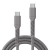 USB-C till USB-C Kabel Longlife 100W 2m Grå