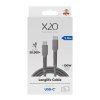 USB-C till USB-C Kabel Longlife 100W 2m Grå