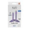 USB-C till USB-C Kabel Longlife 100W 2m Lila
