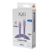 USB-C till USB-C Kabel Longlife 100W 2m Lila