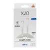 USB-C till USB-C Kabel Longlife 100W 2m Vit