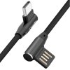 USB Type-C Kabel med 90 Graders Kontakt 1.8M Svart
