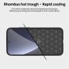 Xiaomi 12 Pro Skal Borstad Kolfibertextur Blå