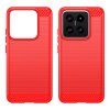 Xiaomi 14 Skal Borstad Kolfibertextur Röd
