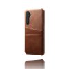 Xiaomi Mi Note 10 Lite Skal Två Kortfack Mörkbrun