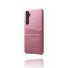 Xiaomi Mi Note 10 Lite Skal Två Kortfack Rosa