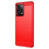 Xiaomi Redmi Note 12 Pro 5G Skal Borstad Kolfibertextur Röd