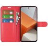 Xiaomi Redmi Note 13 Pro Plus 5G Fodral Litchi Röd