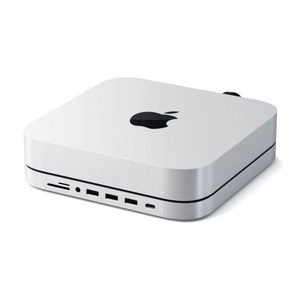 Type-C Aluminum Stand & Hub for Mac Mini Silver