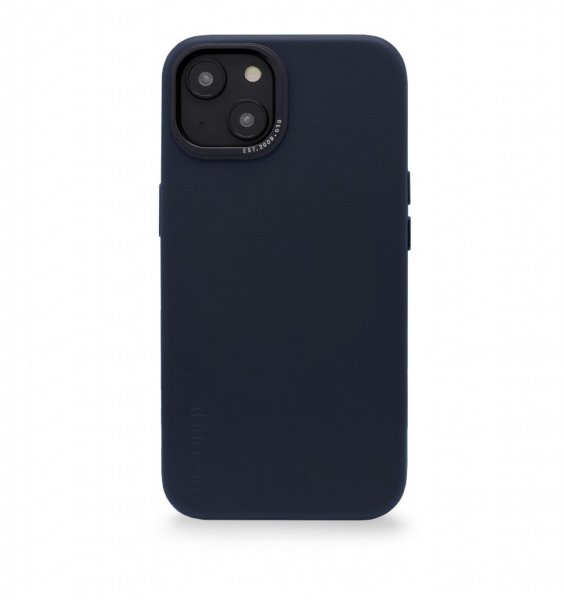 iPhone 14 Plus Skal Leather Backcover Navy