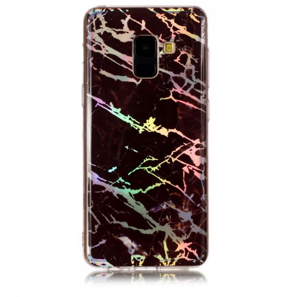 Samsung Galaxy A8 2018 Skal TPU Gyllene Marmor Svart