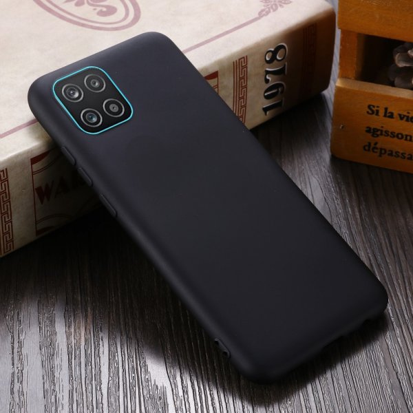Samsung Galaxy A03 Skal med Strap Silikon Svart