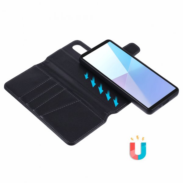 Sony Xperia 10 VI Fodral MagLeather Raven Black