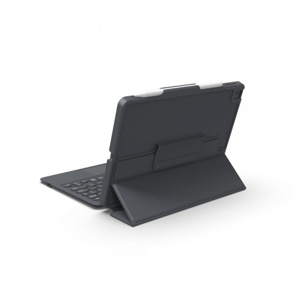 iPad 10.2 Fodral med tangentbord Pro Keys with Trackpad Nordic Svart Grå