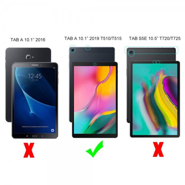 Samsung Galaxy Tab A 10.1 2019 T510 T515 Skal Mjukplast Transparent