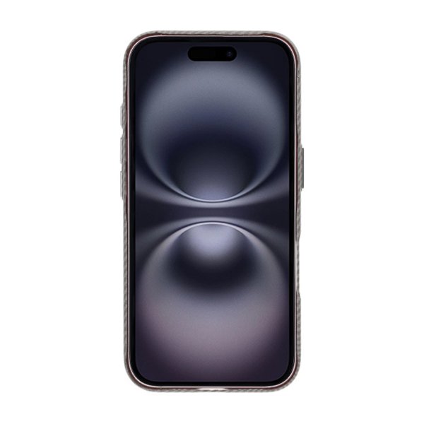 iPhone 16 Skal Kolfibermönster MagSafe Grå