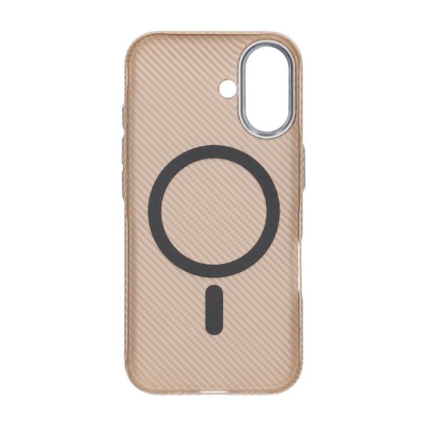 iPhone 16 Skal Kolfibermönster MagSafe Guld