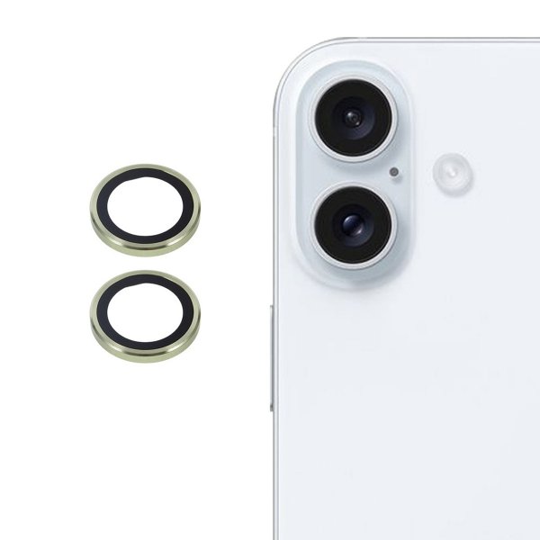 iPhone 17 Kameraskydd i Härdat Glas Grön