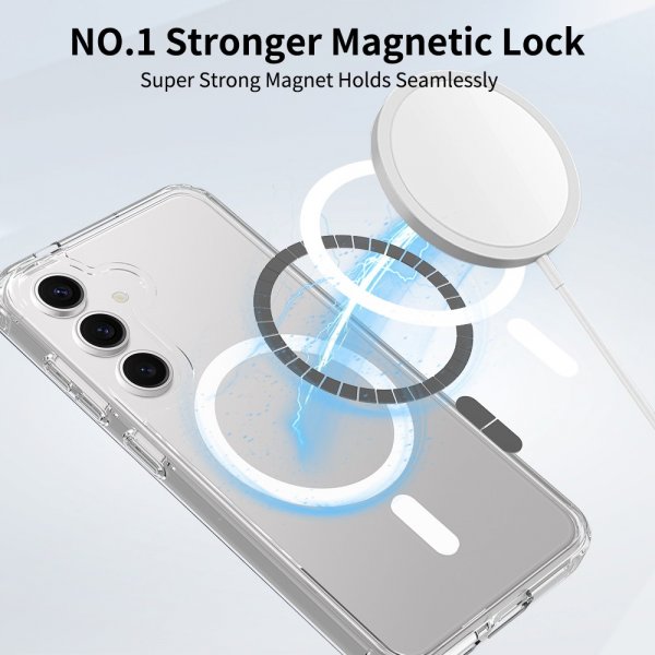 Samsung Galaxy S24/Galaxy S25 Skal Feather Series MagSafe Transparent