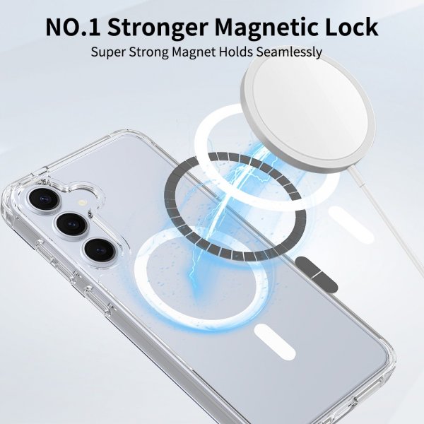 Samsung Galaxy S24 Plus/Galaxy S25 Plus Skal Feather Series MagSafe Transparent
