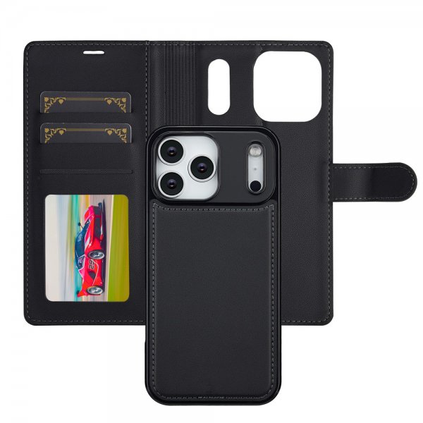 iPhone 17 Pro Fodral med avtagbart MagSafe-skal Raven Black
