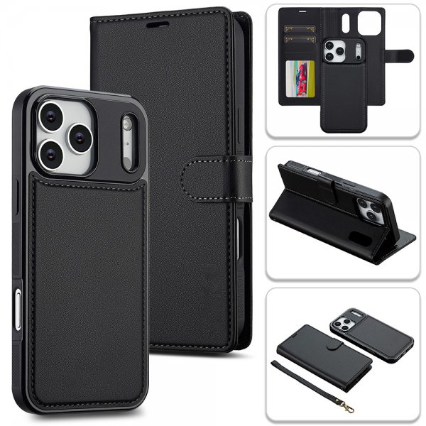 iPhone 17 Pro Max Fodral med avtagbart MagSafe-skal Raven Black