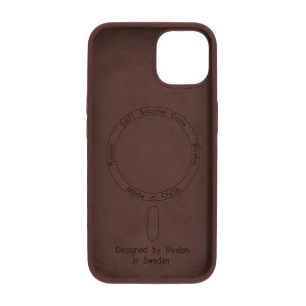 iPhone 13/iPhone 14 Skal Silikon MagSafe Brun