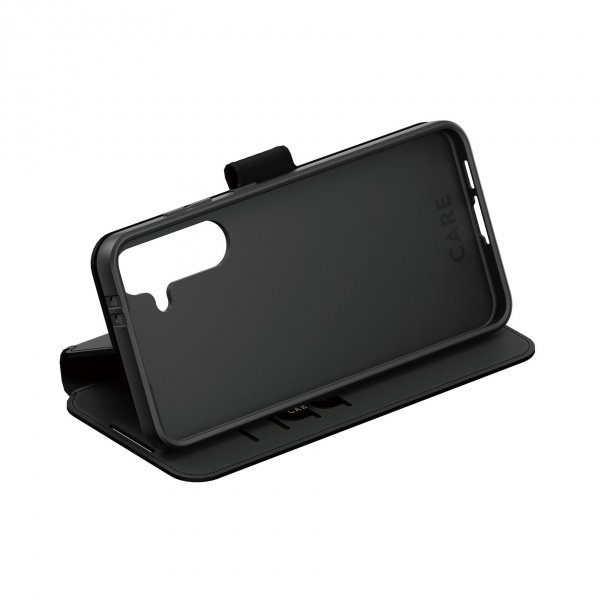 Samsung Galaxy S24 FE Fodral Wallet Kickstand Svart