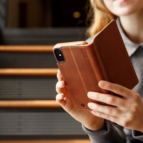 iPhone Xr Fodral Journal Cognac