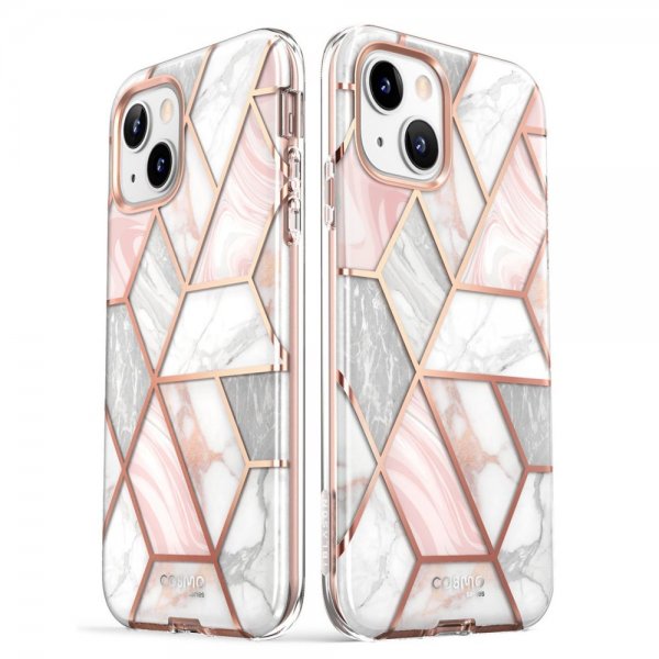 iPhone 14 Plus Skal Cosmo Pink Marble
