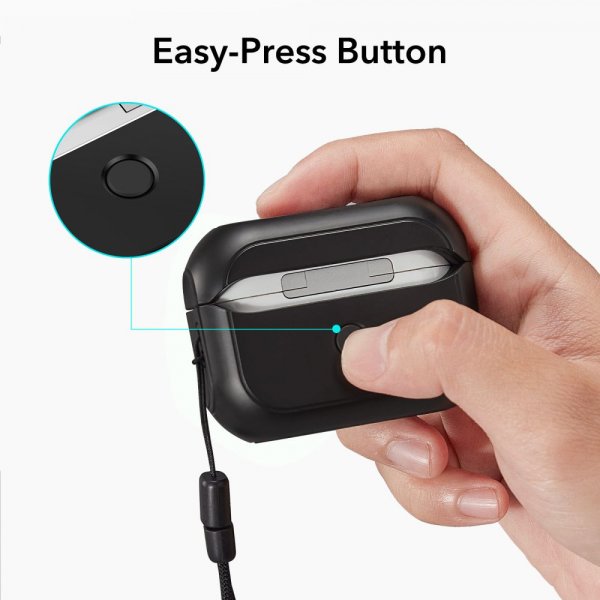 AirPods Pro/AirPods Pro 2 Skal Orbit Hybrid HaloLock Svart