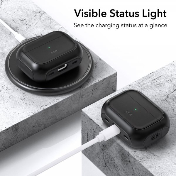 AirPods Pro/AirPods Pro 2 Skal Orbit Hybrid HaloLock Svart