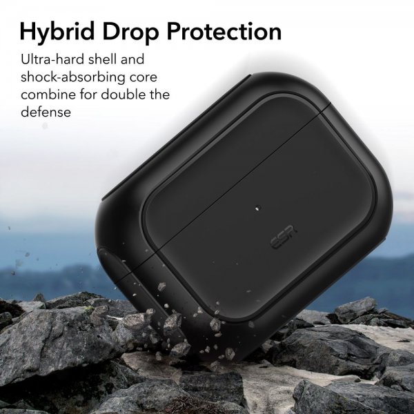 AirPods Pro/AirPods Pro 2 Skal Orbit Hybrid HaloLock Svart